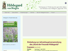 Tablet Screenshot of hildegardvonbingen.info